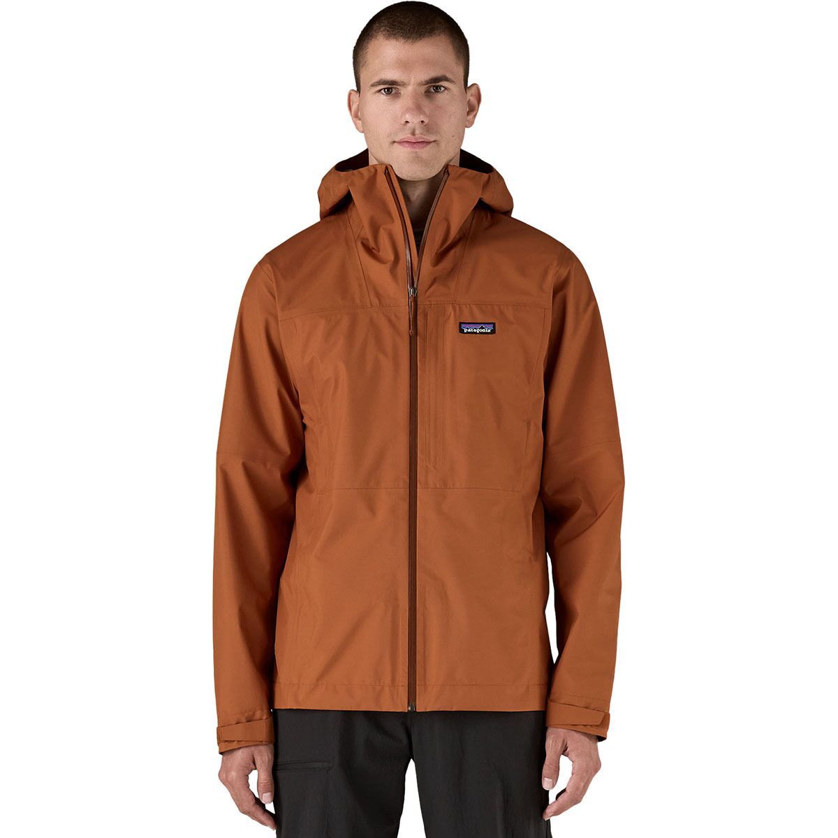 Image of Patagonia Boulder Fork Rain Jacket - Men's Robin Brown, XL