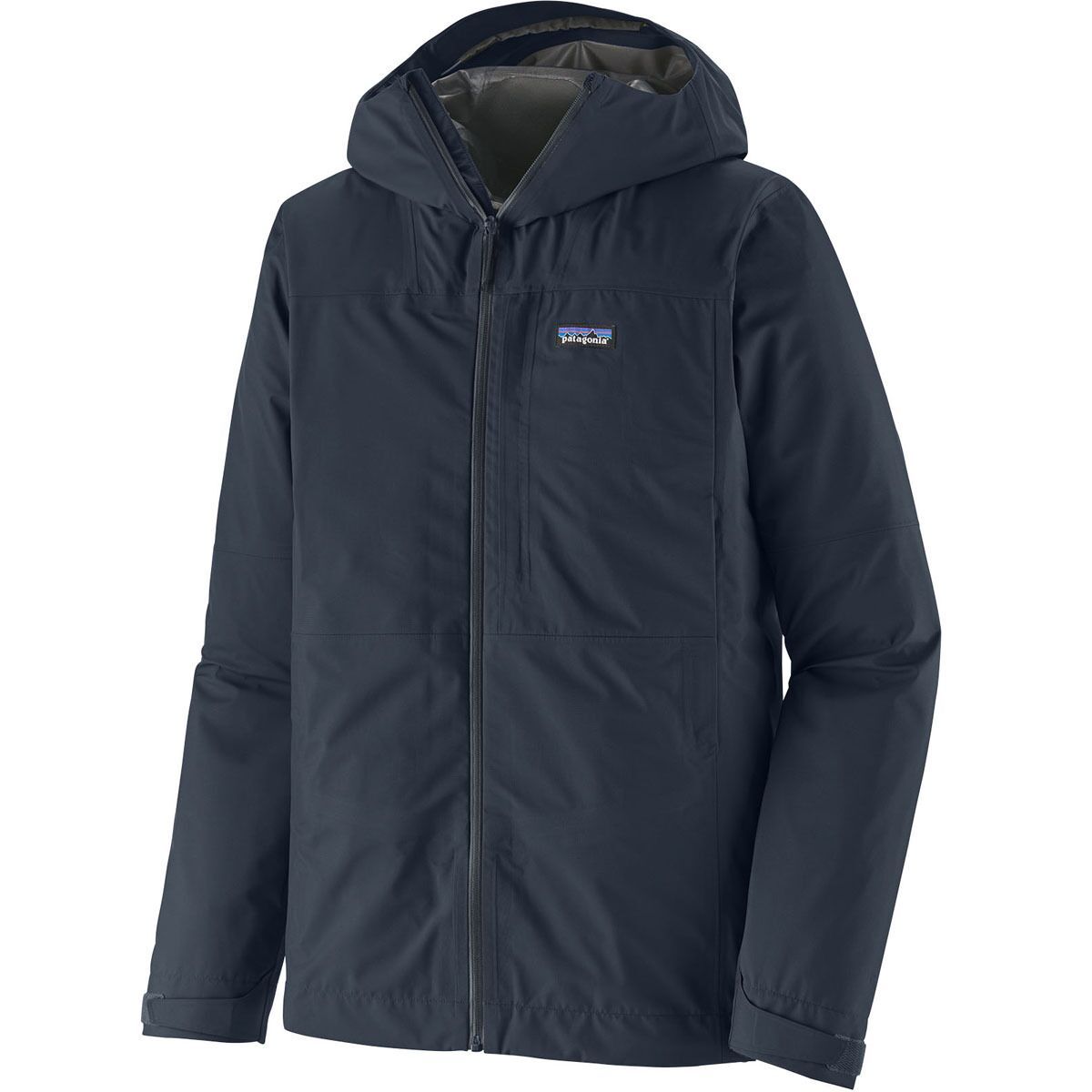 Image of Patagonia Boulder Fork Rain Jacket - Men's Smolder Blue, L