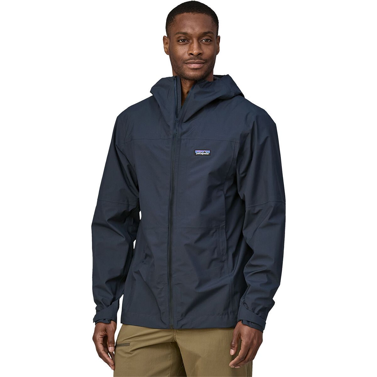 Image of Patagonia Boulder Fork Rain Jacket - Men's Smolder Blue, L
