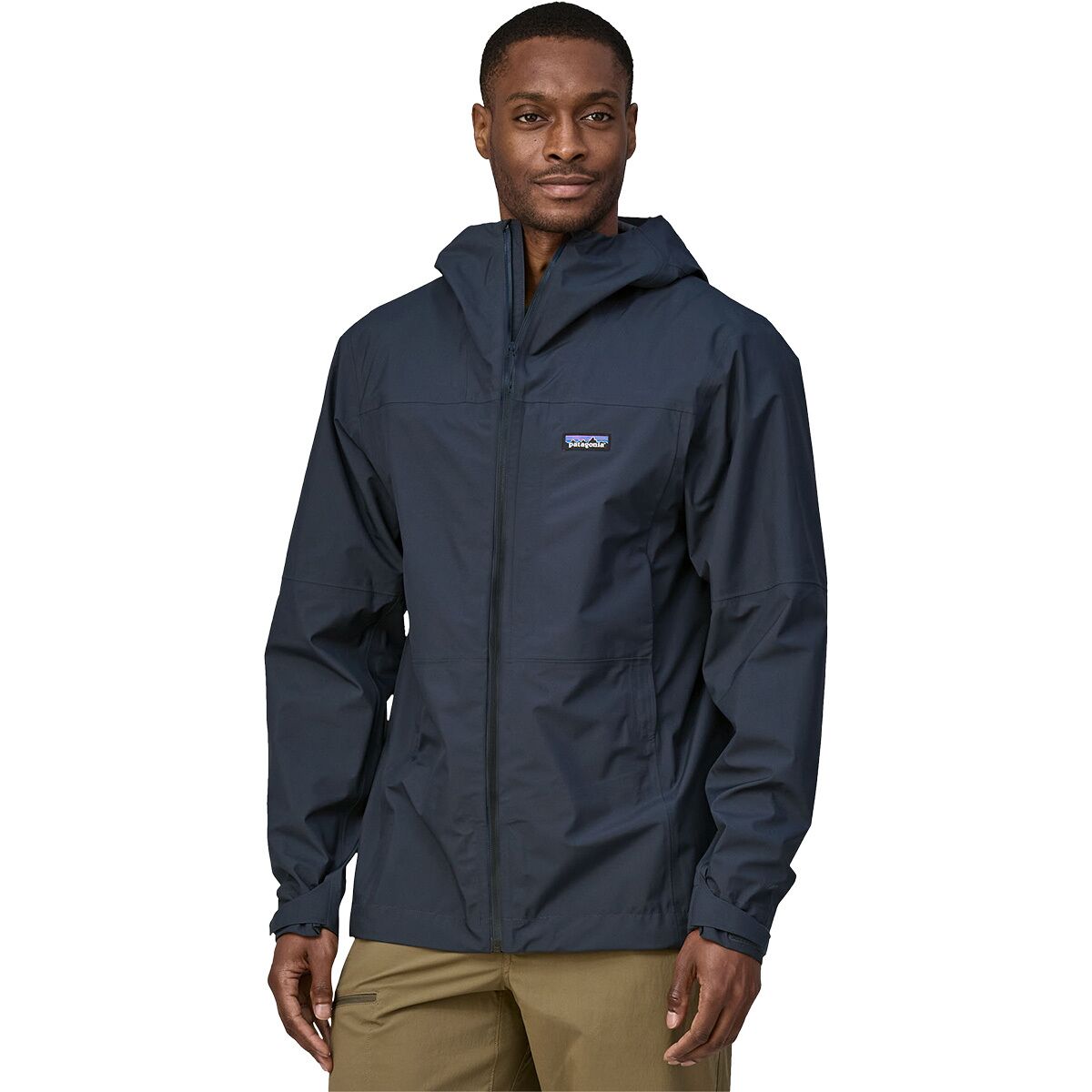 Image of Patagonia Boulder Fork Rain Jacket - Men's Smolder Blue, XS