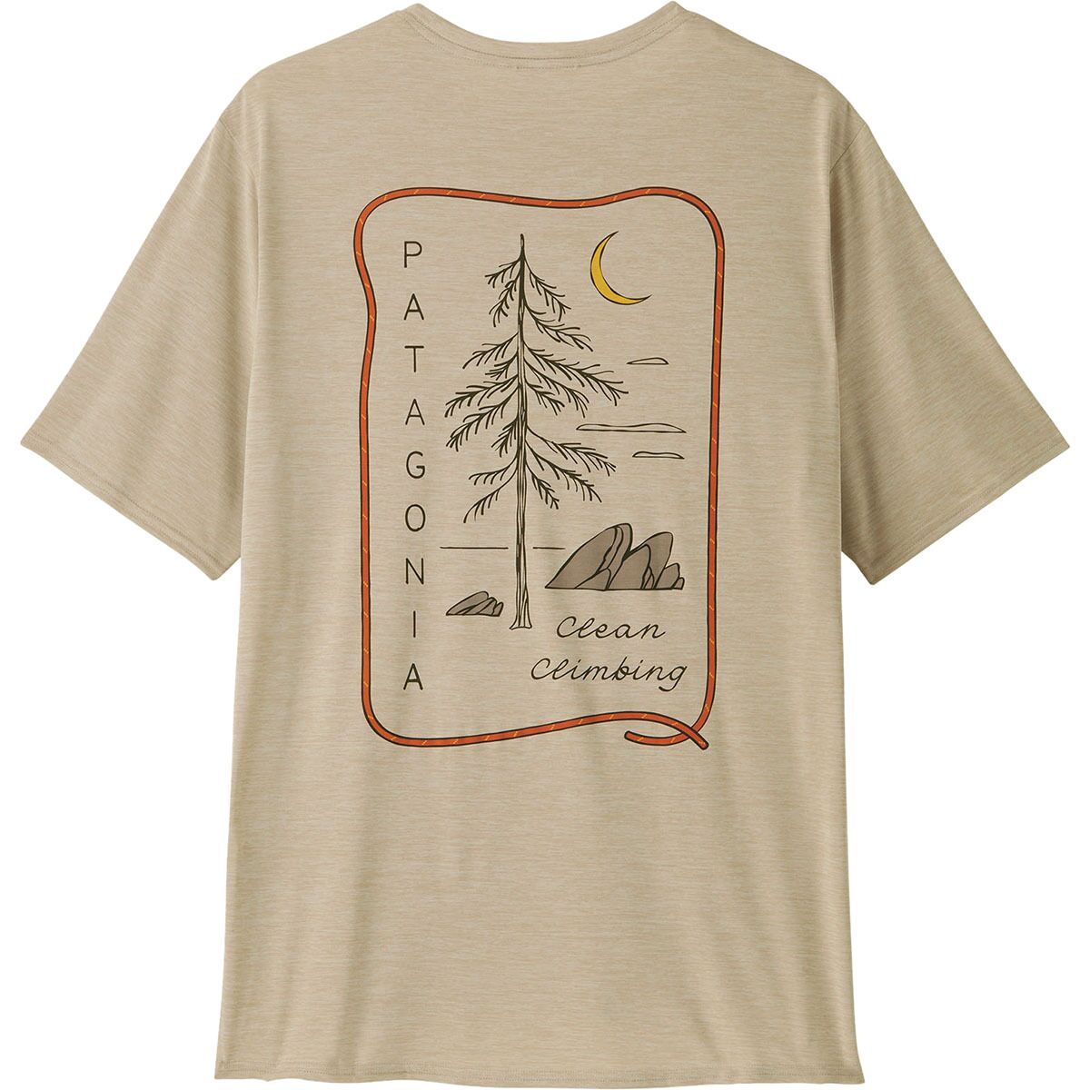 Patagonia Capilene Cool Daily Graphic Lands Shirt - Men's Clean Climb Roots: Pumice X-Dye, XXL