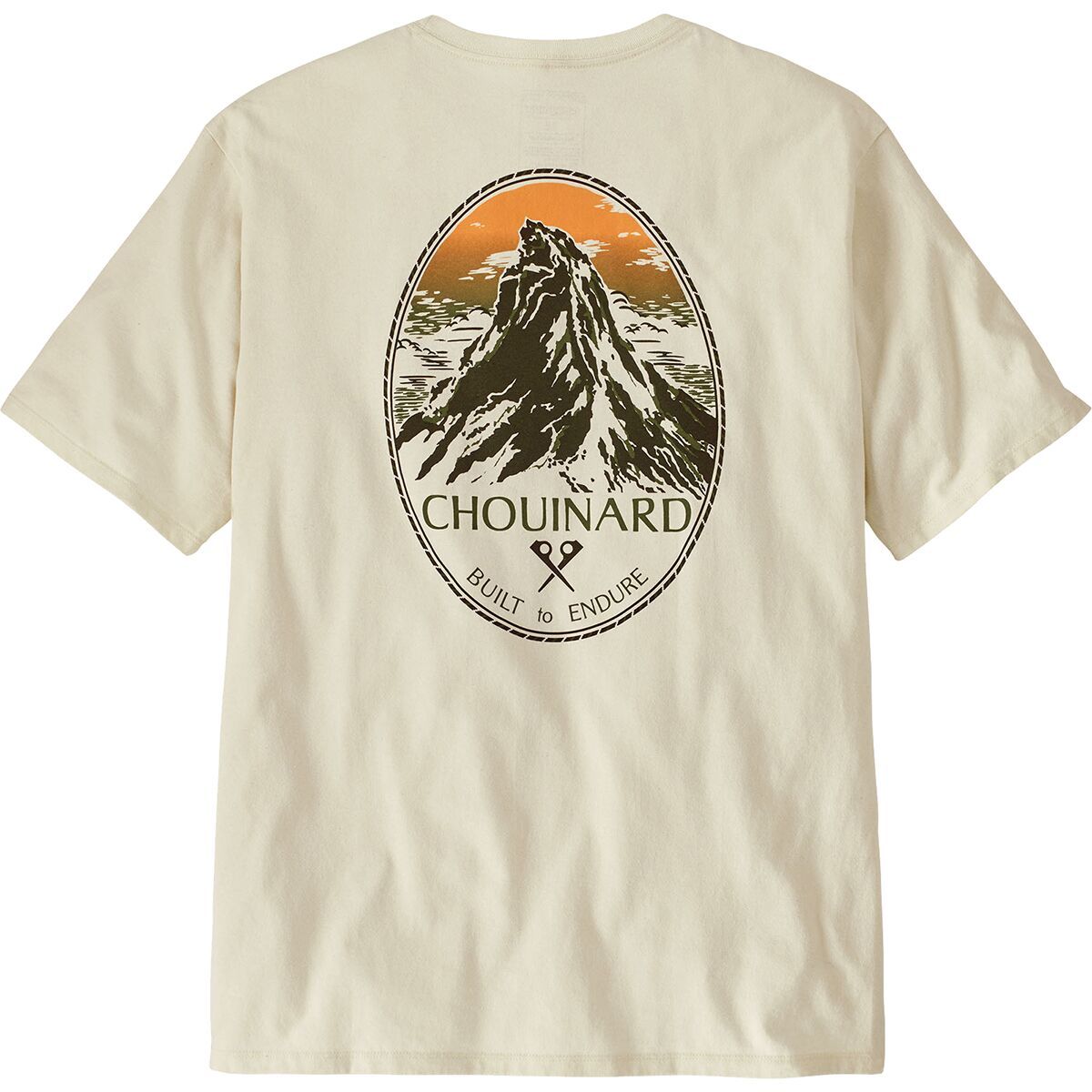 Image of Patagonia Chouinard Crest Pocket Responsibili-Tee - Men's Birch White, M