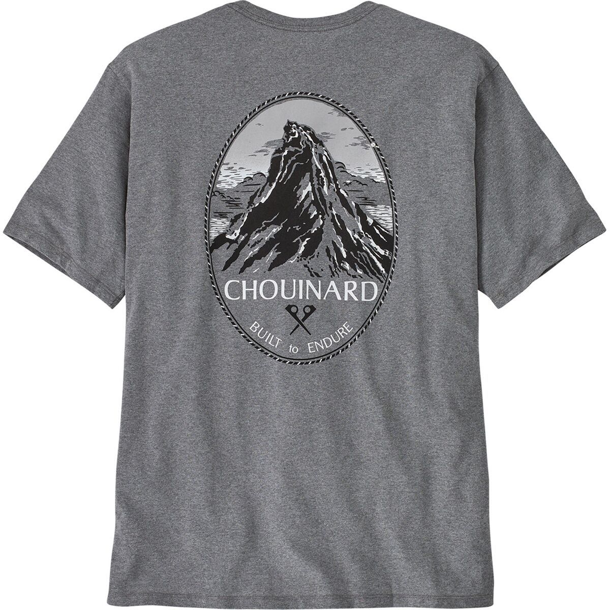 Image of Patagonia Chouinard Crest Pocket Responsibili-Tee - Men's Gravel Heather, L