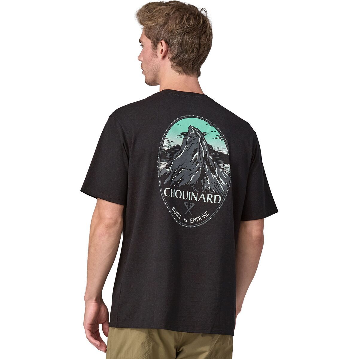 Image of Patagonia Chouinard Crest Pocket Responsibili-Tee - Men's Ink Black, S