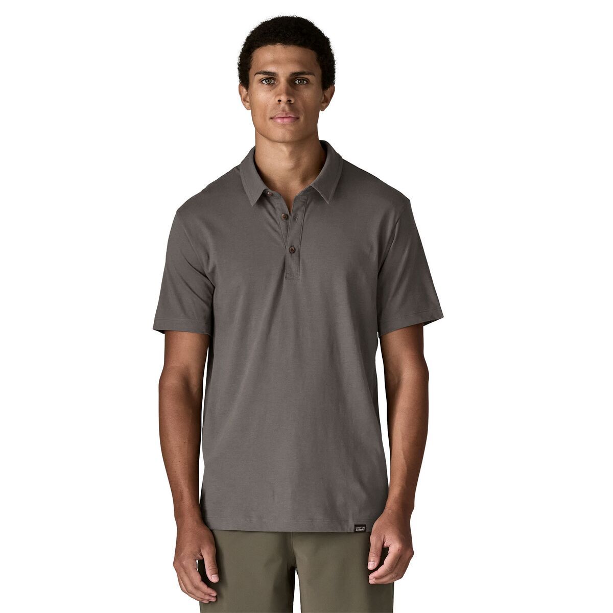 Image of Patagonia Essential Polo Shirt - Men's Forge Grey, XL