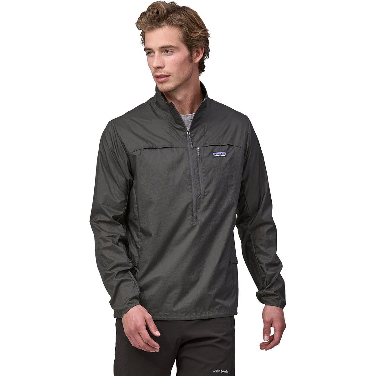 Image of Patagonia Houdini Stash 1/2-Zip Pullover - Men's Forge Grey, S