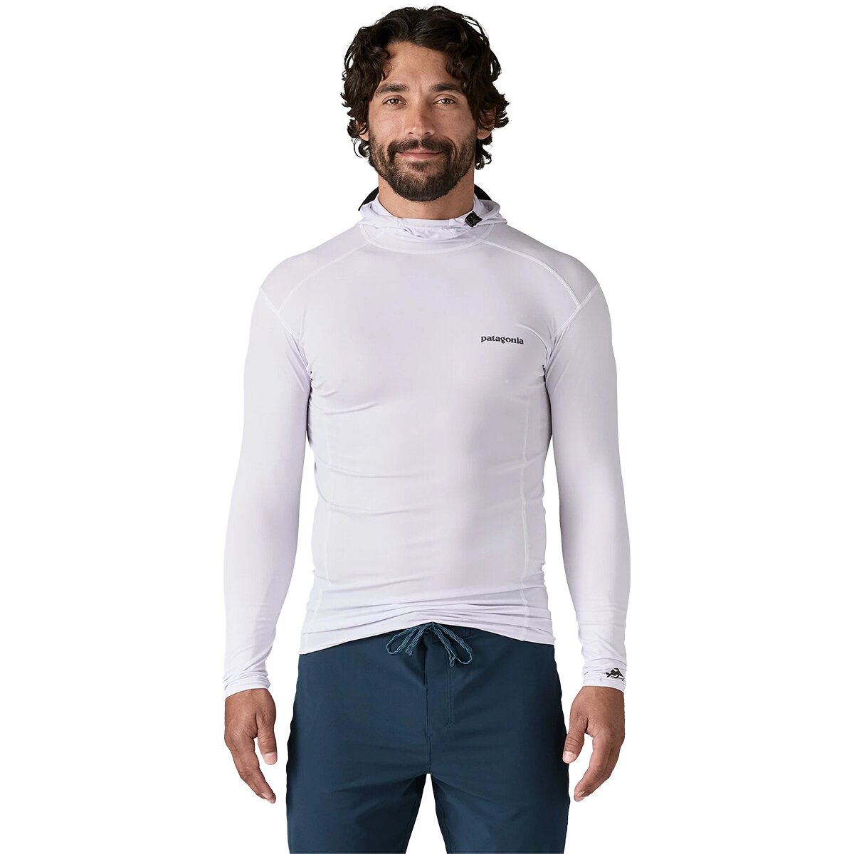 Image of Patagonia R0 Hooded Sun Shirt - Men's White, M