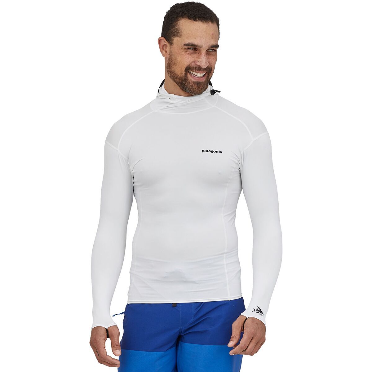 Image of Patagonia R0 Hooded Sun Shirt - Men's White, L