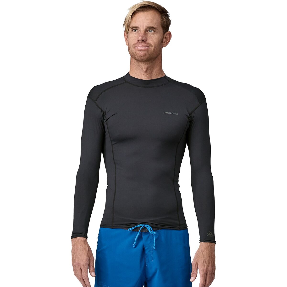 Image of Patagonia R0 Long-Sleeve Top - Men's Ink Black, L