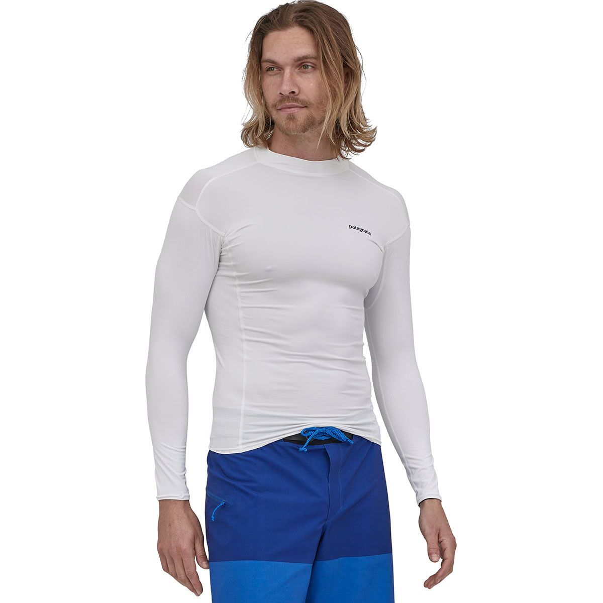 Image of Patagonia R0 Long-Sleeve Top - Men's White, M
