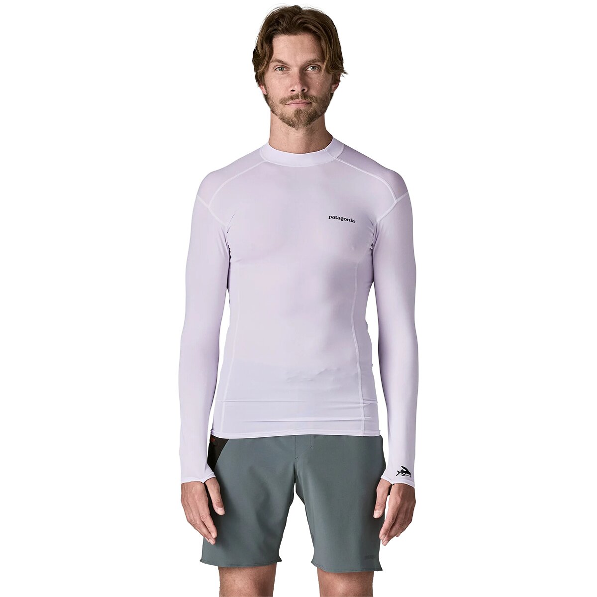 Image of Patagonia R0 Long-Sleeve Top - Men's White, L