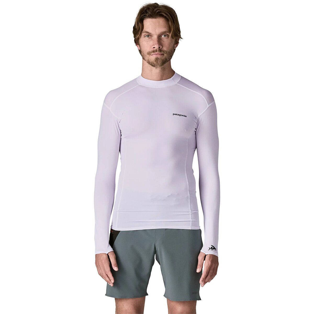 Image of Patagonia R0 Long-Sleeve Top - Men's White, XXL