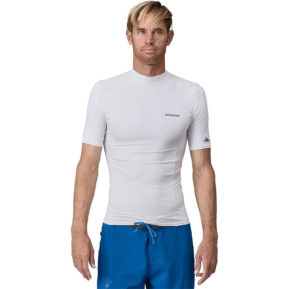 Image of Patagonia R0 Rashguard - Men's White, L
