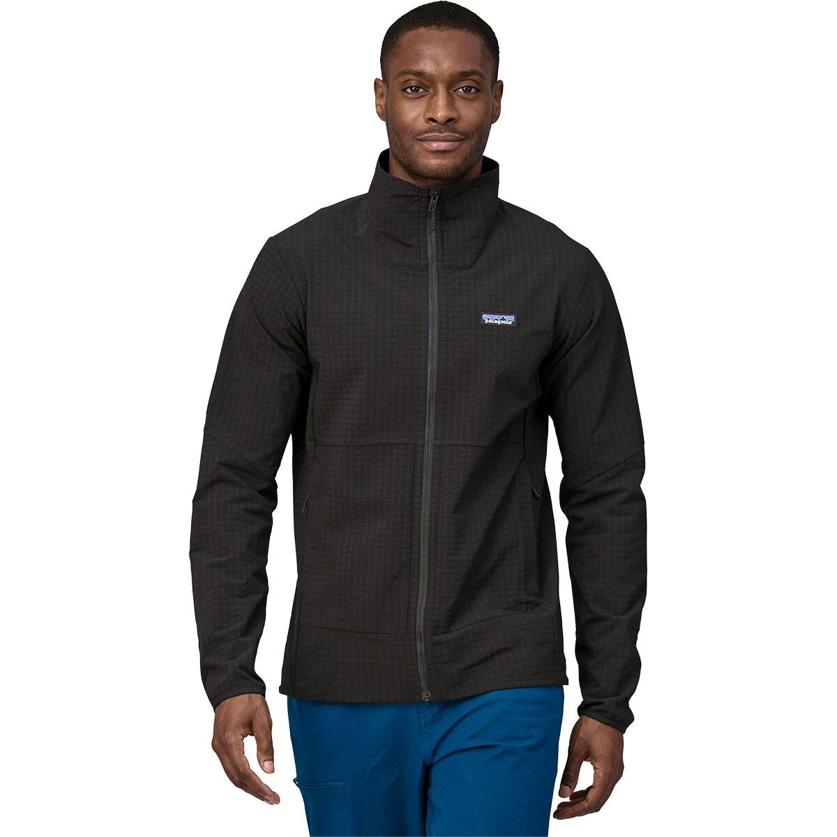 Image of Patagonia R1 TechFace Fleece Jacket - Men's Black, S