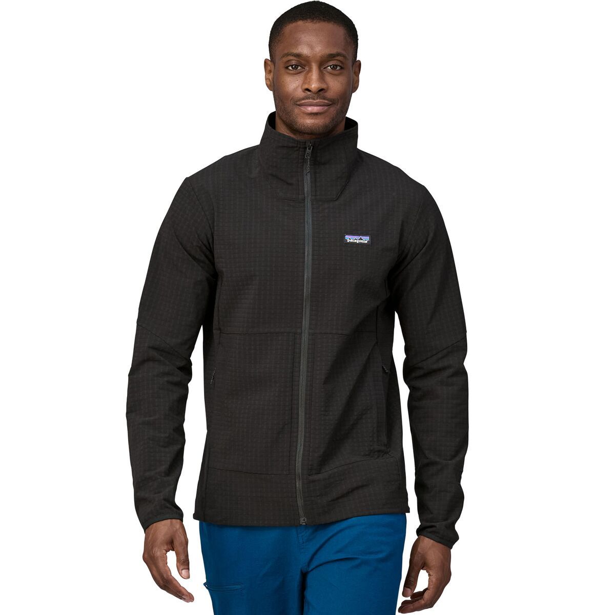 Image of Patagonia R1 TechFace Fleece Jacket - Men's Black, M