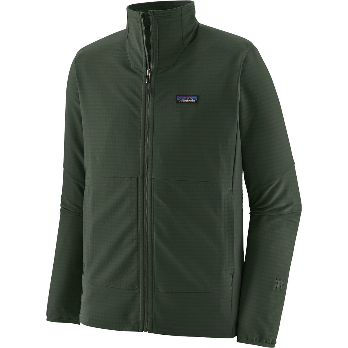 Image of Patagonia R1 TechFace Fleece Jacket - Men's Old Growth Green, XXL