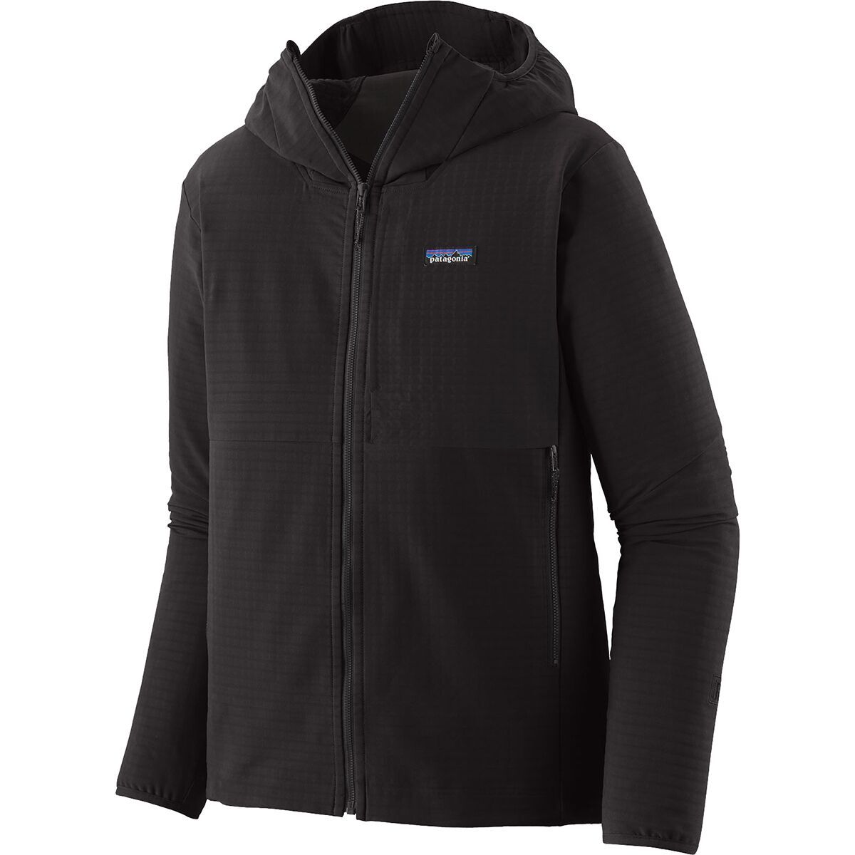 Patagonia R1 TechFace Hooded Fleece Jacket - Men's Black, L