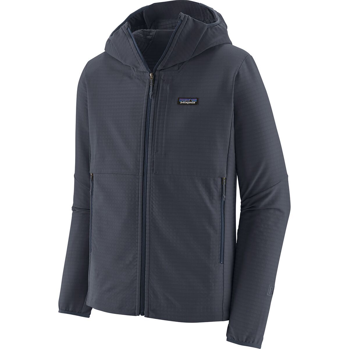 Image of Patagonia R1 TechFace Hooded Fleece Jacket - Men's Smolder Blue, S