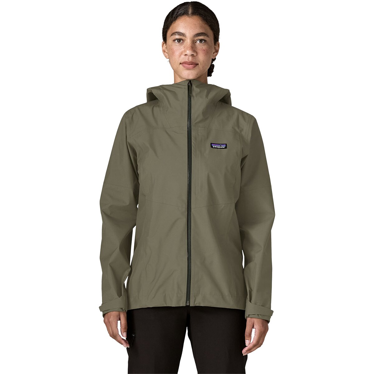 Image of Patagonia Boulder Fork Rain Jacket - Women's Basin Green, M