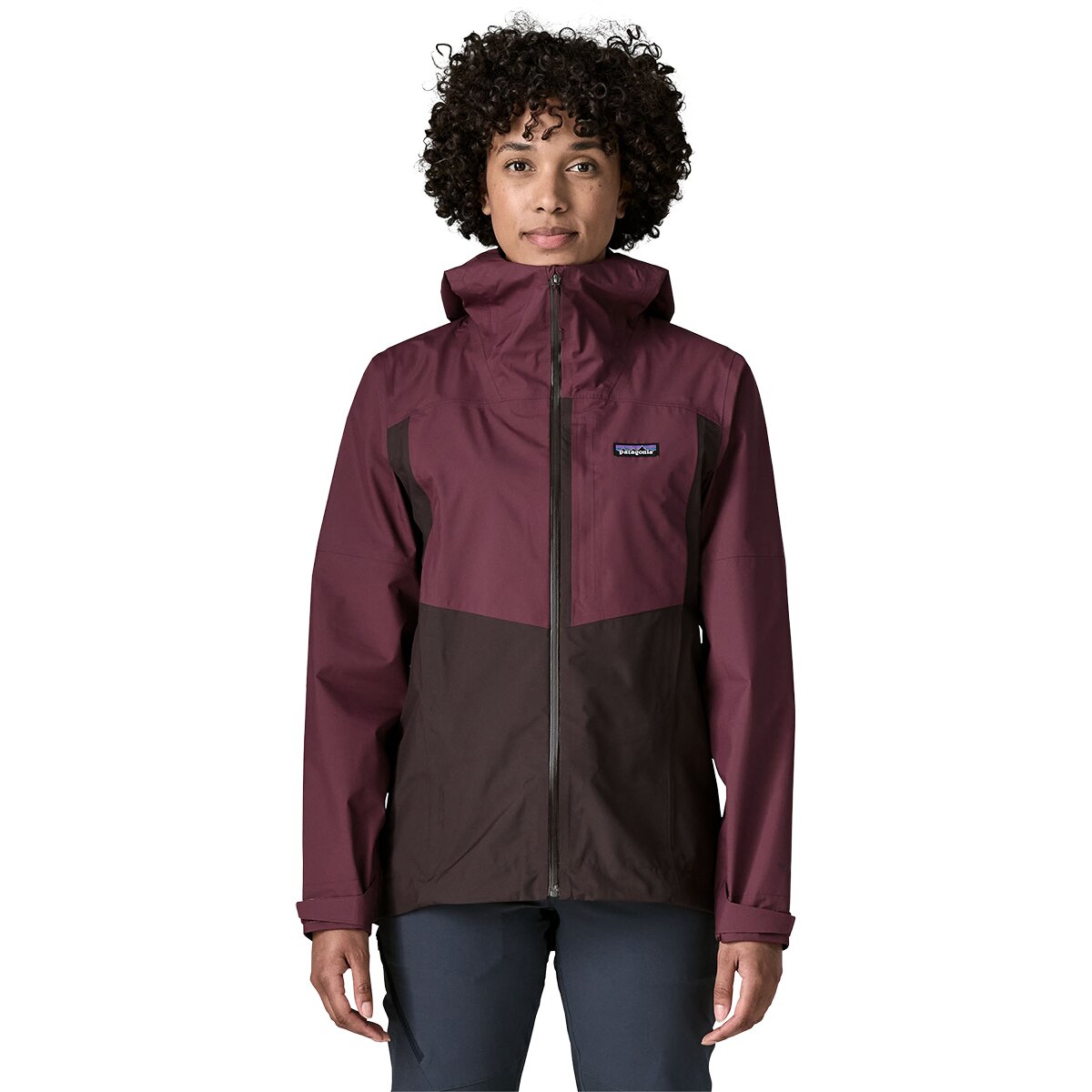 Image of Patagonia Boulder Fork Rain Jacket - Women's Den Brown, S