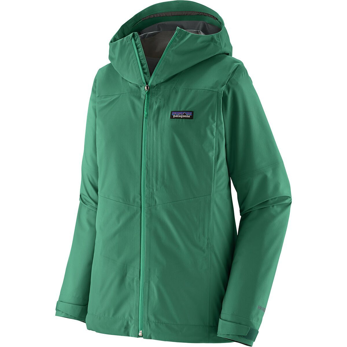 Image of Patagonia Boulder Fork Rain Jacket - Women's Gem Green, XS