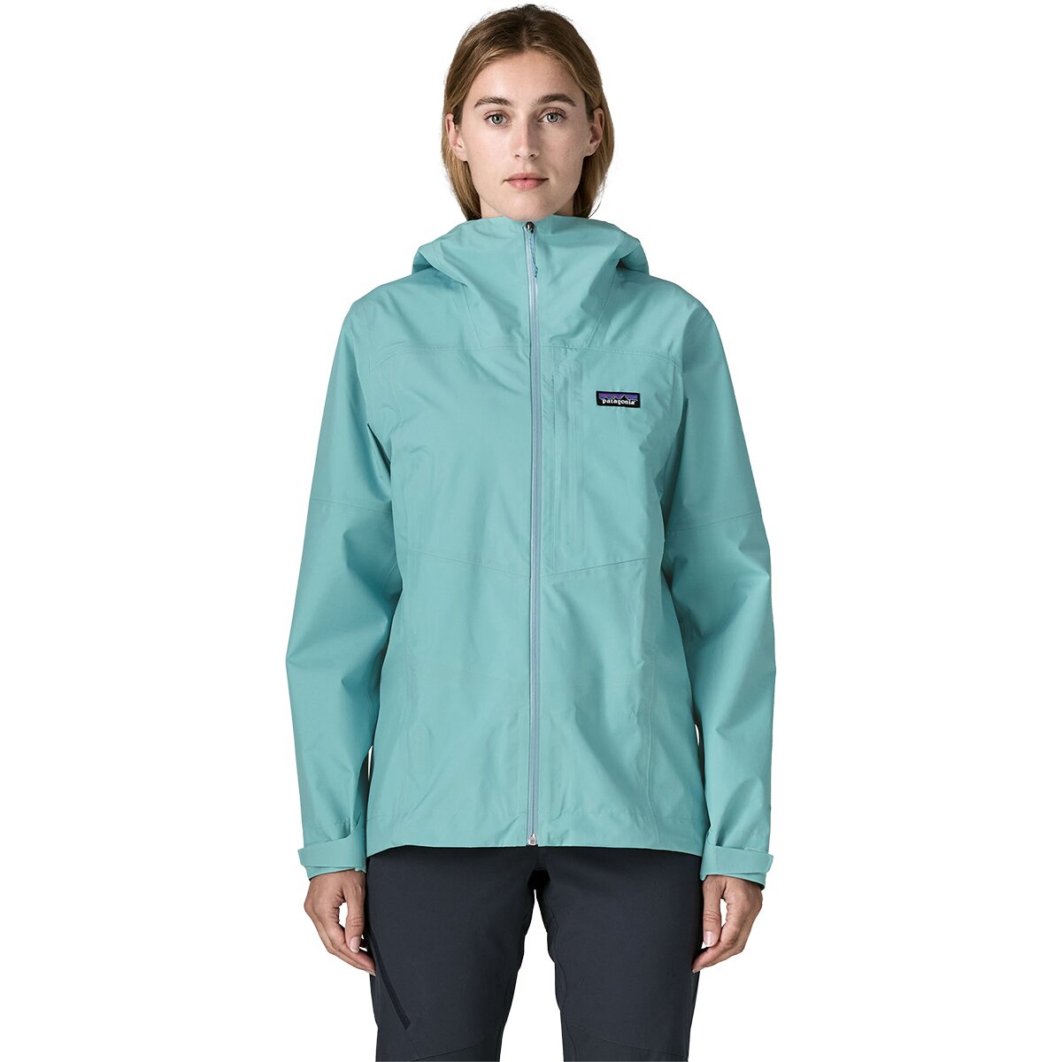 Image of Patagonia Boulder Fork Rain Jacket - Women's Snowmelt Blue, L