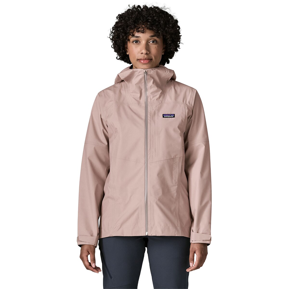 Image of Patagonia Boulder Fork Rain Jacket - Women's Stingray Mauve, XS