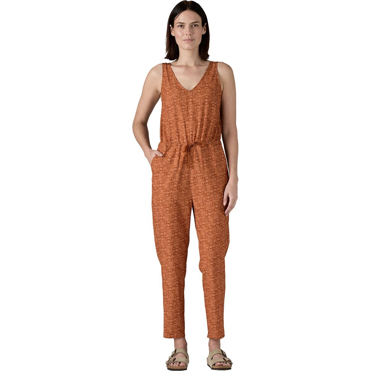 Image of Patagonia Fleetwith Jumpsuit - Women's Mountain Breeze: Robin Brown, S