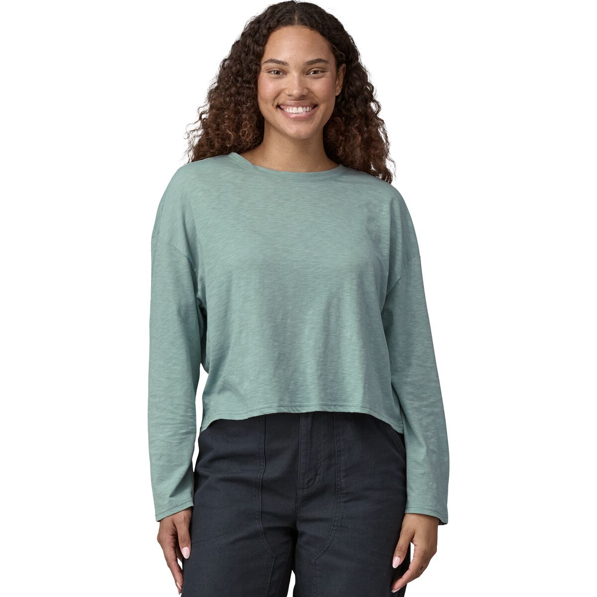 Image of Patagonia Mainstay Long-Sleeve Top - Women's Thermal Blue, M