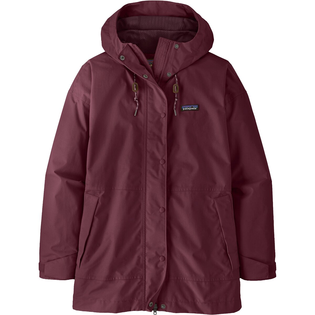 Image of Patagonia Outdoor Everyday Rain Jacket - Women's Berry Fig, L