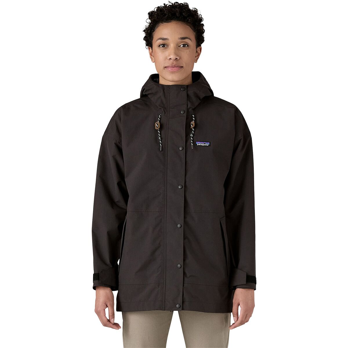 Image of Patagonia Outdoor Everyday Rain Jacket - Women's Black, L