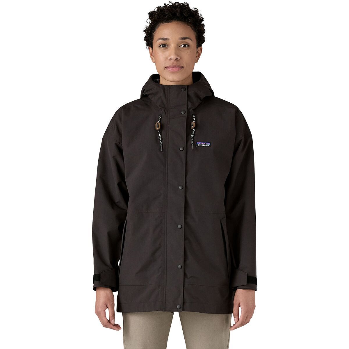 Image of Patagonia Outdoor Everyday Rain Jacket - Women's Black, L