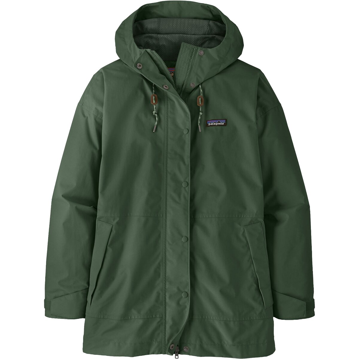 Image of Patagonia Outdoor Everyday Rain Jacket - Women's Canopy Green, M