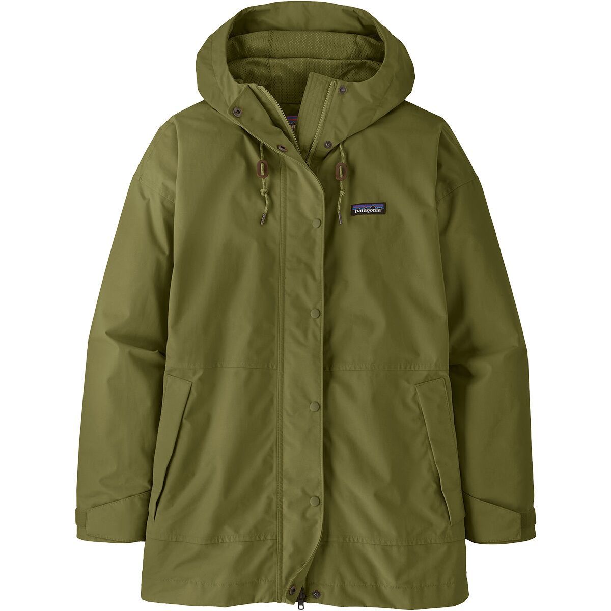Image of Patagonia Outdoor Everyday Rain Jacket - Women's Caper Green, S