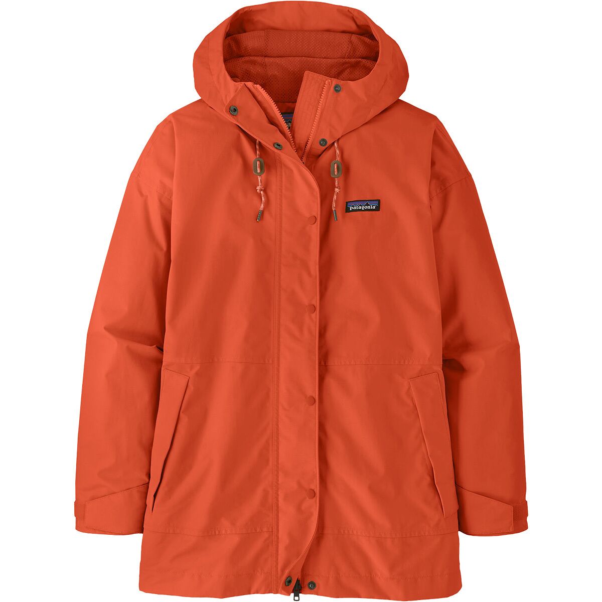 Image of Patagonia Outdoor Everyday Rain Jacket - Women's Coal Orange, L
