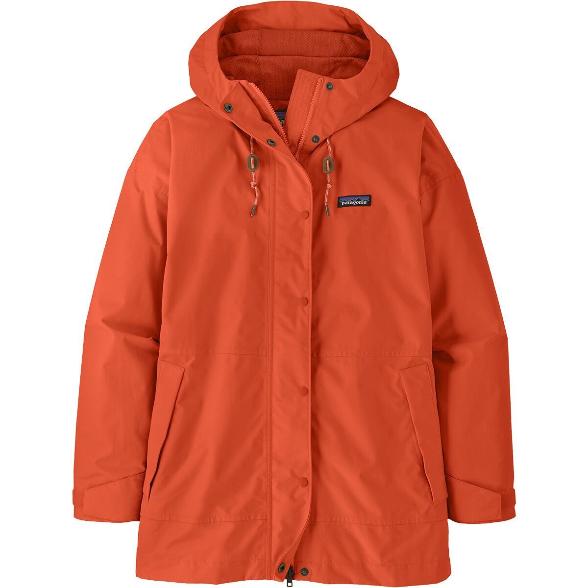 Image of Patagonia Outdoor Everyday Rain Jacket - Women's Coal Orange, XS
