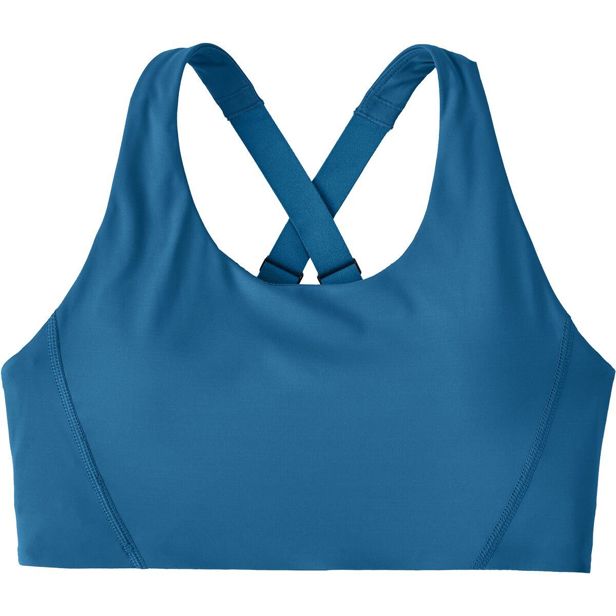 Image of Patagonia Shadowlite Mid Impact Adjustable Bra - Women's Aquatic Blue, M