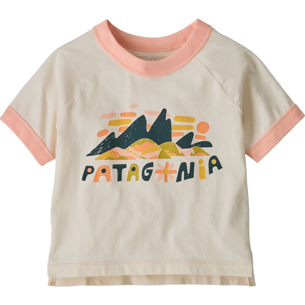 Patagonia Patagonia Baby Ringer T-Shirt - Toddlers' Fitz Roy Superbloom: Undyed Natural, 2T