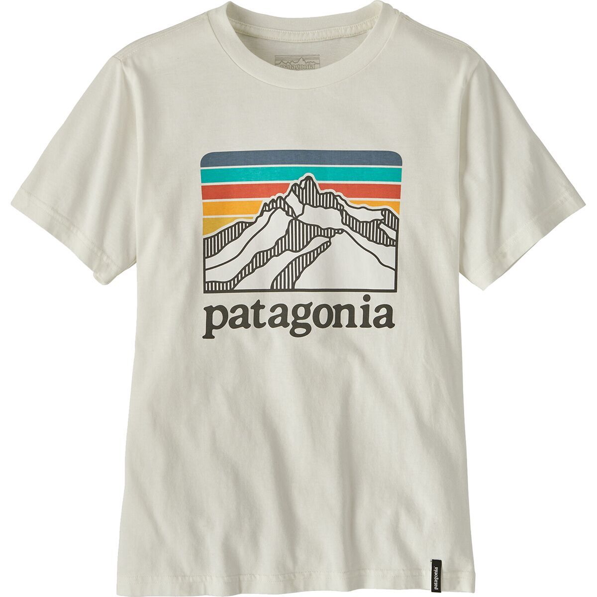 Patagonia Graphic T-Shirt - Kids' Line Logo Ridge/Birch White, XS