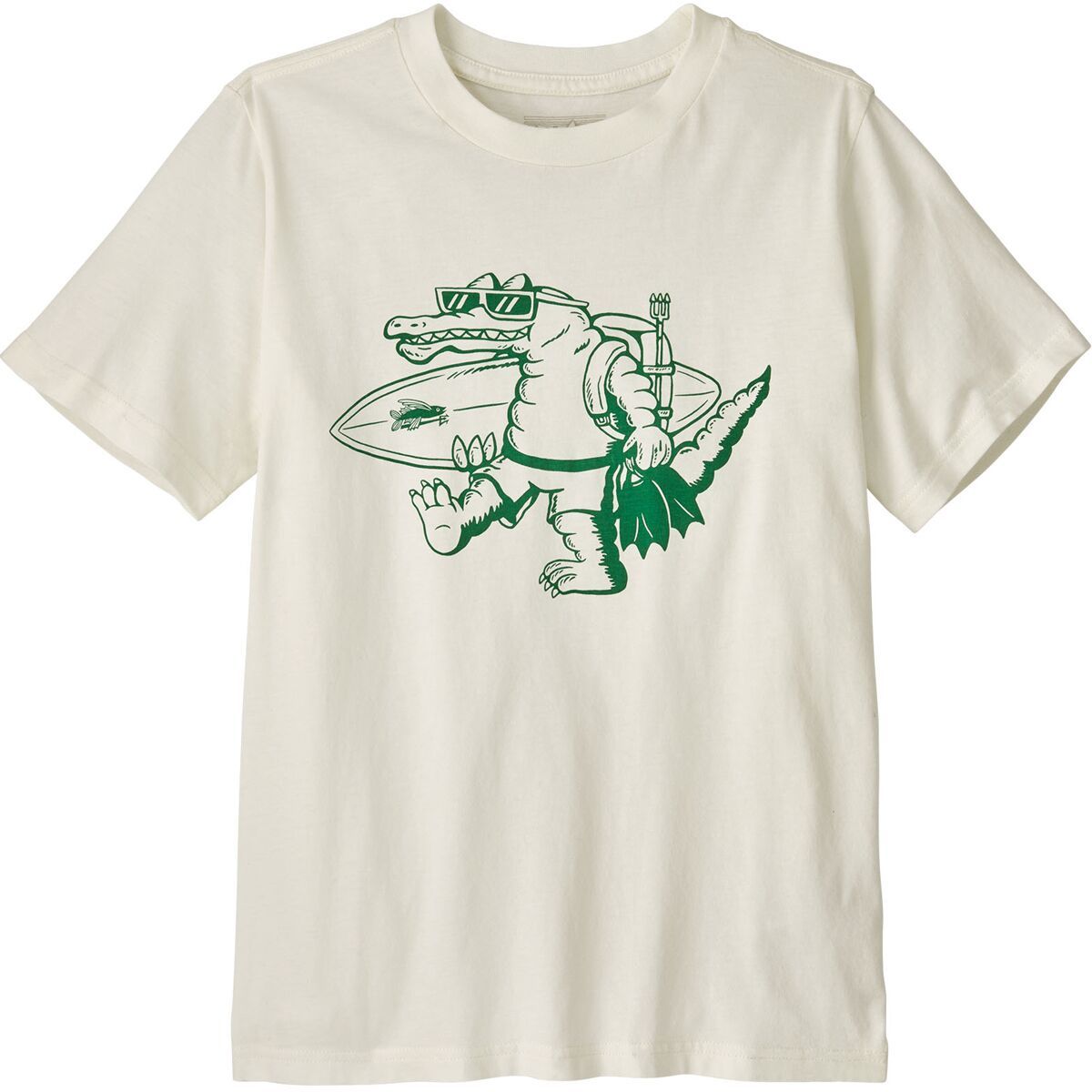 Patagonia Graphic T-Shirt - Kids' Water People Gator/Birch White, L