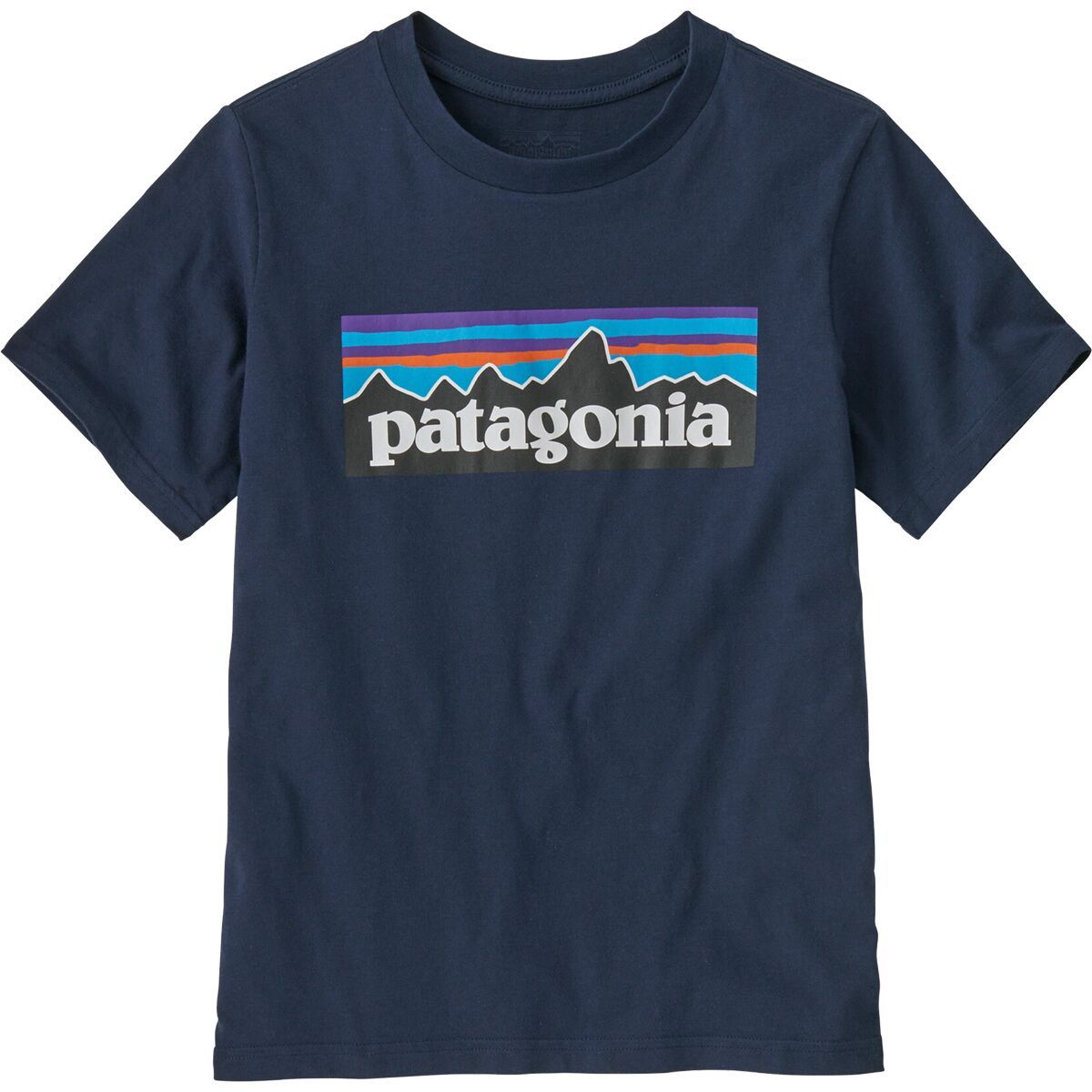 Image of Patagonia P-6 Logo T-Shirt - Kids' New Navy, XS