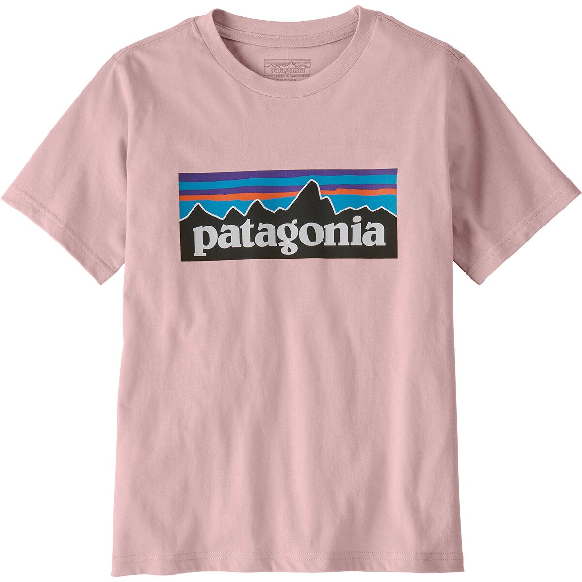 Image of Patagonia P-6 Logo T-Shirt - Kids' Quiet Violet, S