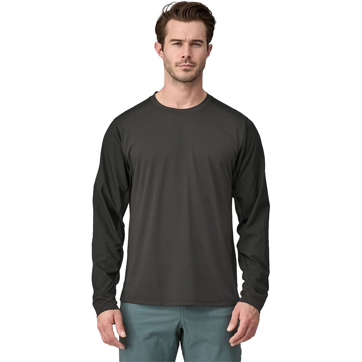 Image of Patagonia Dirt Craft Long Sleeve Jersey - Men's Black, L