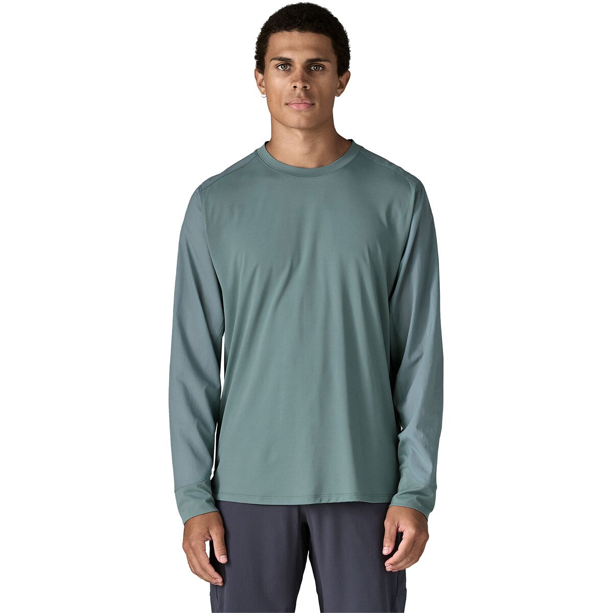 Image of Patagonia Dirt Craft Long Sleeve Jersey - Men's Blue Sage, S
