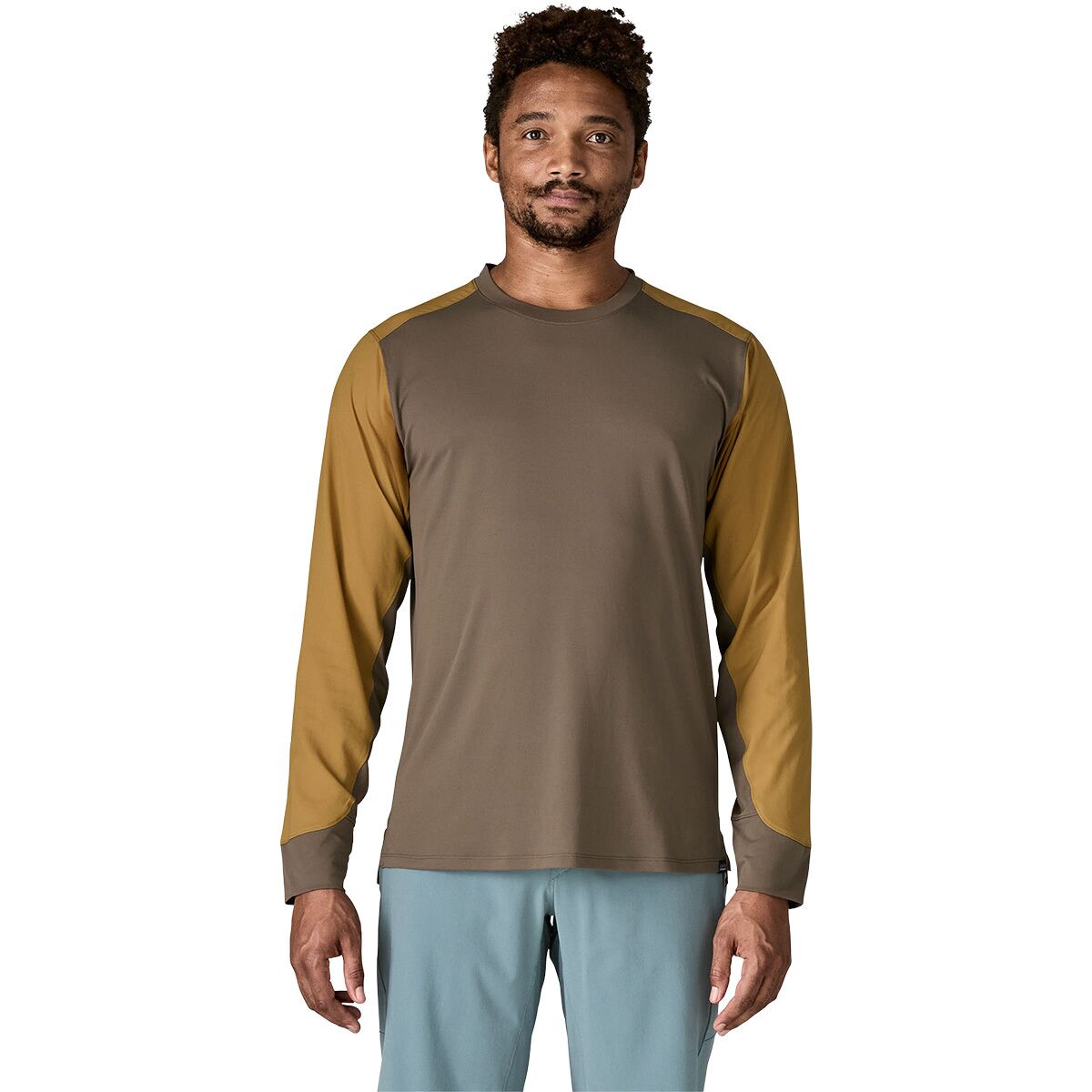 Image of Patagonia Dirt Craft Long Sleeve Jersey - Men's Marlow Brown, L
