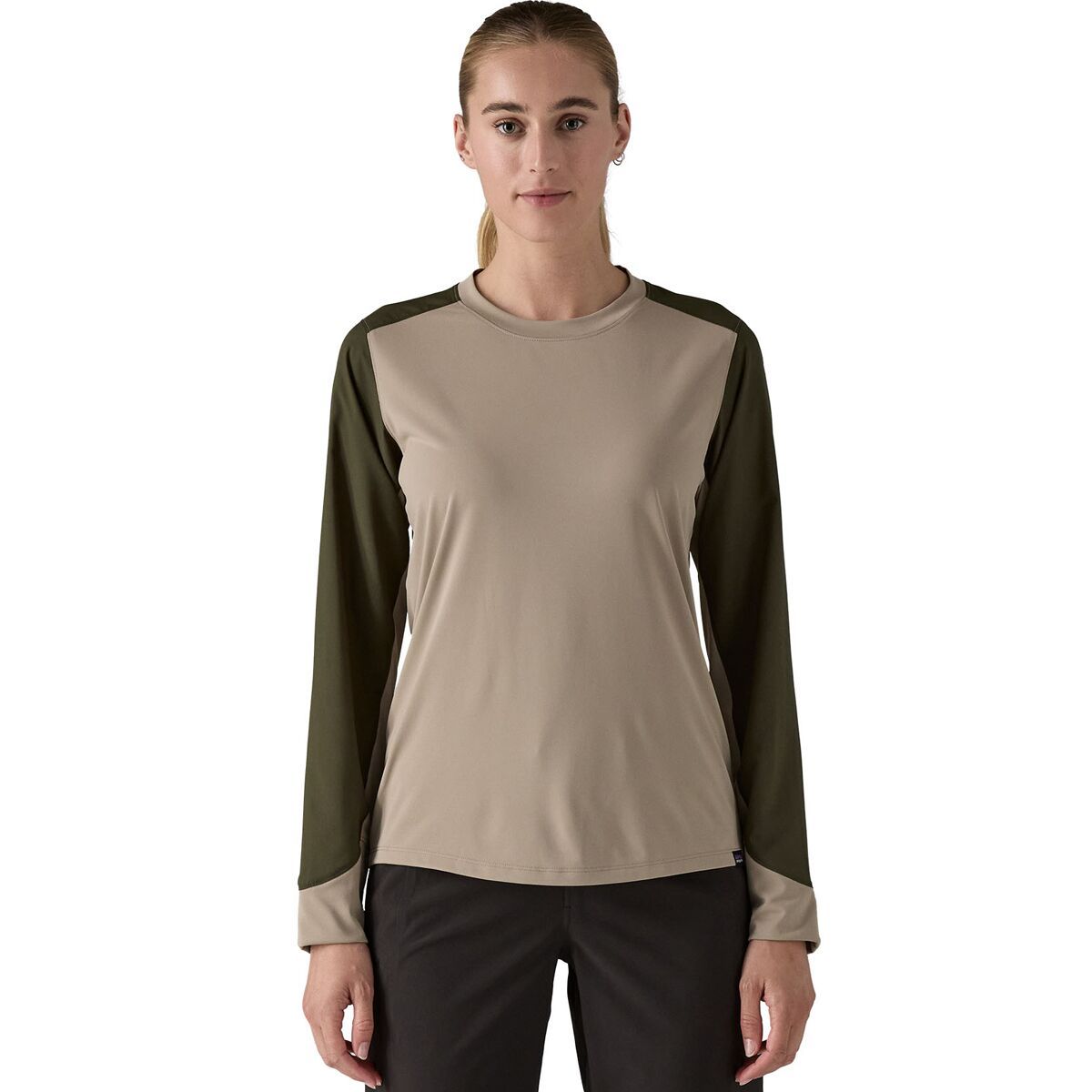 Image of Patagonia Dirt Craft Long Sleeve Jersey - Women's Seabird Grey, XL
