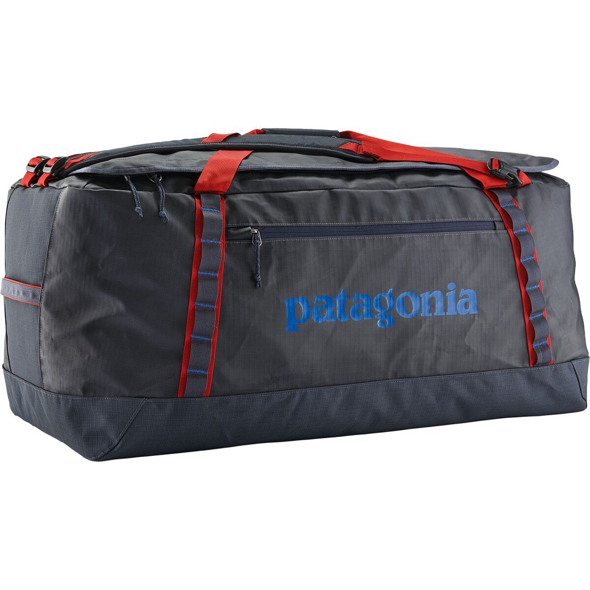 Image of Patagonia Black Hole 100L Duffel Bag Smolder Blue/Amanita Red, One Size