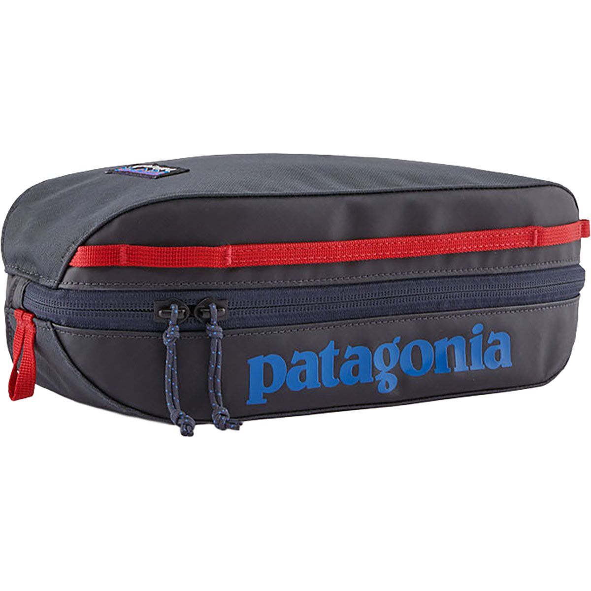 Image of Patagonia Black Hole 3L Cube Smolder Blue/Amanita Red, One Size