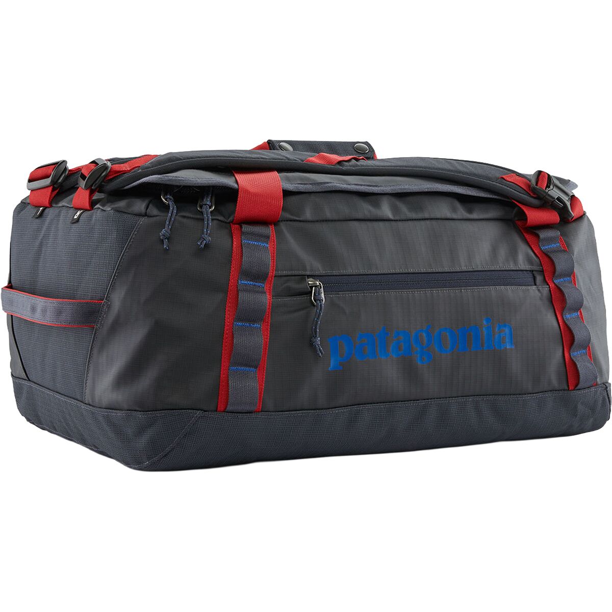 Image of Patagonia Black Hole 40L Duffel Bag Smolder Blue/Amanita Red, One Size
