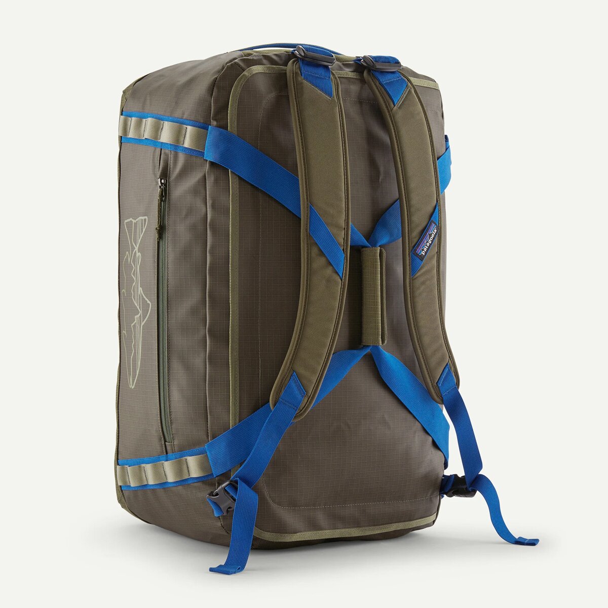 Patagonia Black Hole Duffel 55L - Basin Green w/Fitz Trout Patagonia Black Hole Duffel 55L - Basin Green w/Fitz Trout